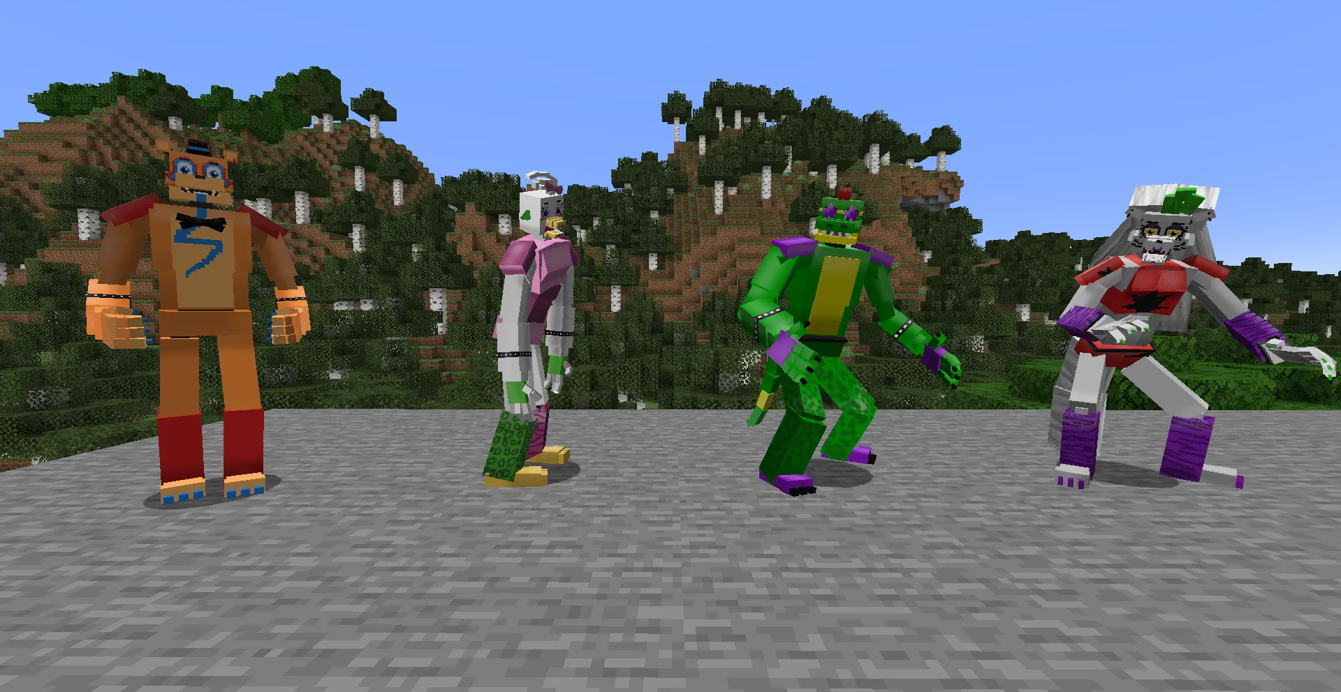 FNAF SB Plus, Моды, Minecraft