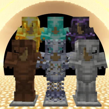 Netherite Styled Default Armors — скриншот 5 (Текстуры, Minecraft)
