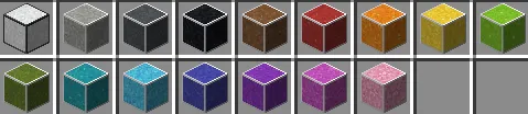 Visual Sugared Concrete Powder — скриншот 1 (Текстуры, Minecraft)