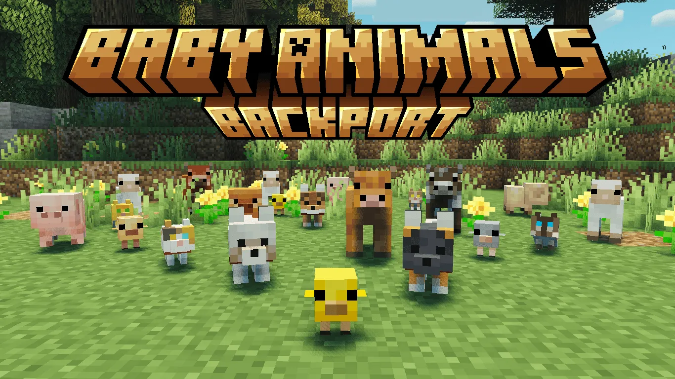 Baby Animals and Rabbit model backport, Текстуры, Minecraft