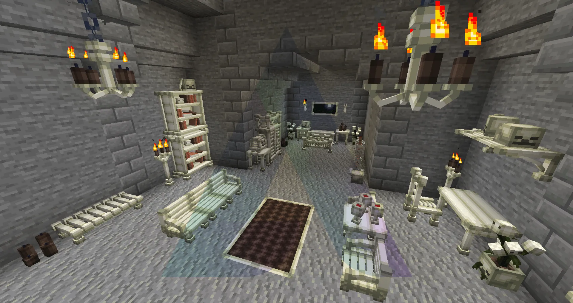 Fantasy's Furniture - Bone — скриншот 2 (Моды, Minecraft)