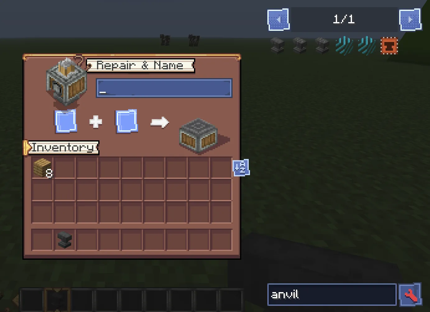 Create Style Interface, Текстуры, Minecraft