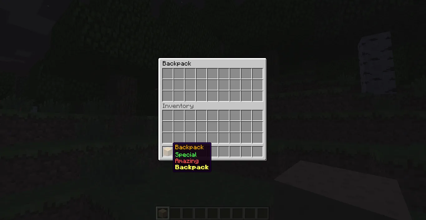 SimpleBackpacks, Плагины, Minecraft