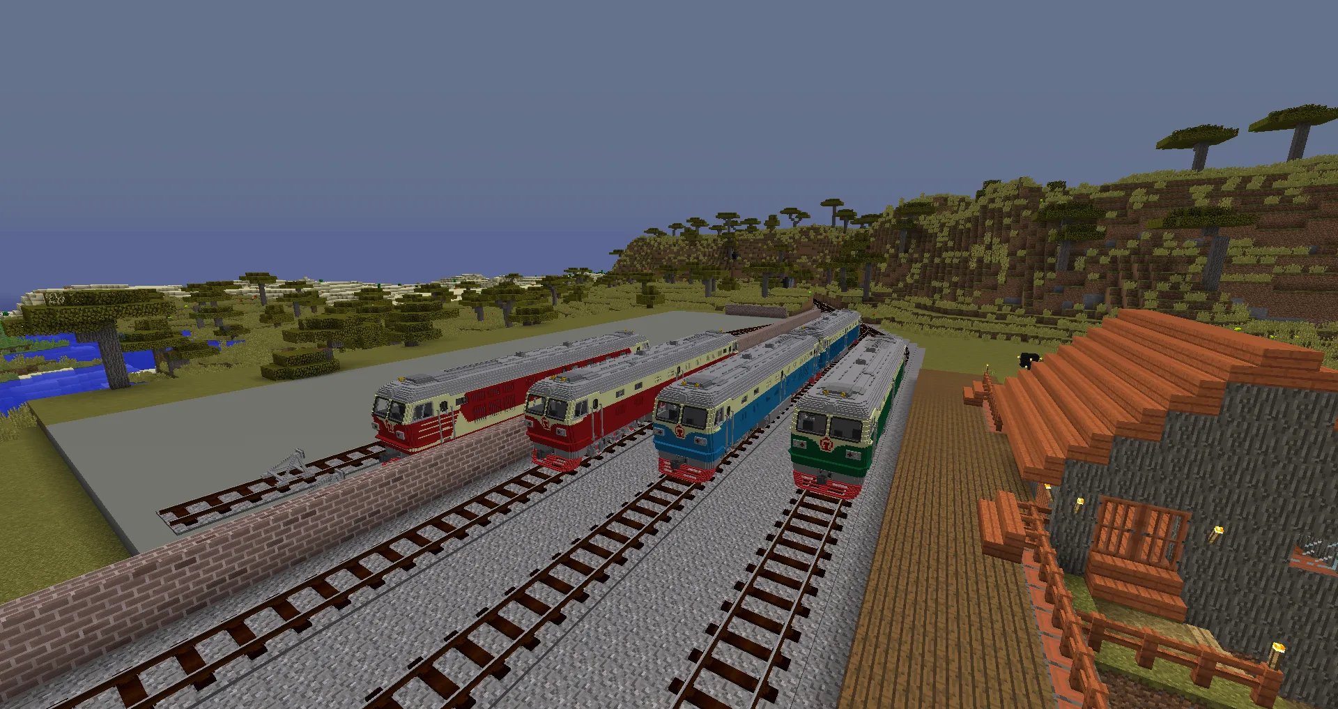 IR Voxel Chinese Train Pack — скриншот 2 (Текстуры, Minecraft)
