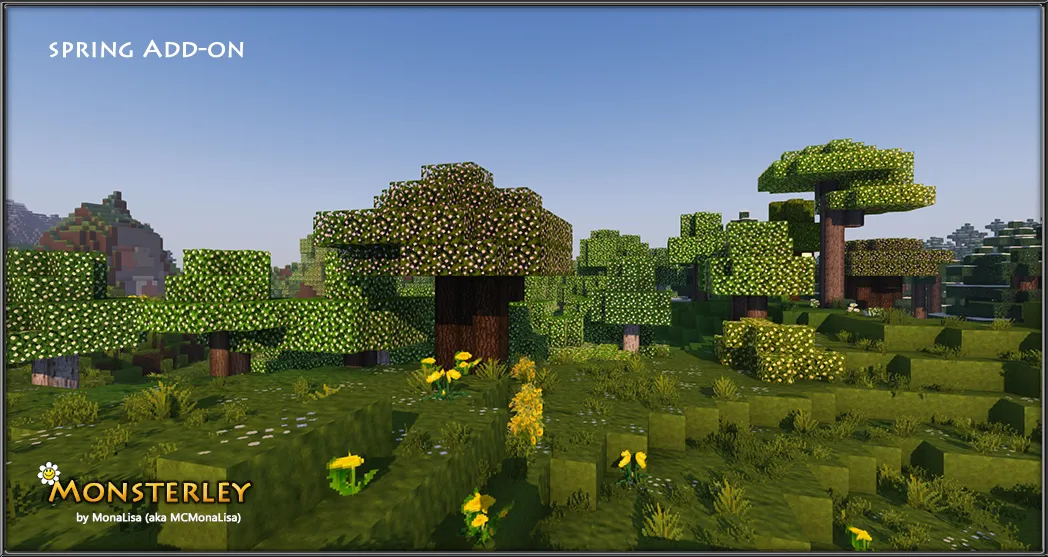 Monsterley Add-on: Spring — скриншот 2 (Текстуры, Minecraft)