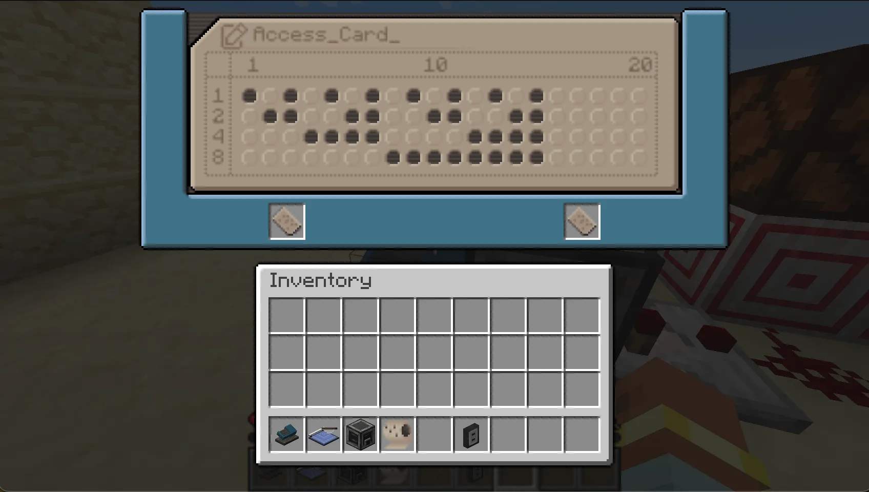 Paper Punch Cards — скриншот 2 (Моды, Minecraft)
