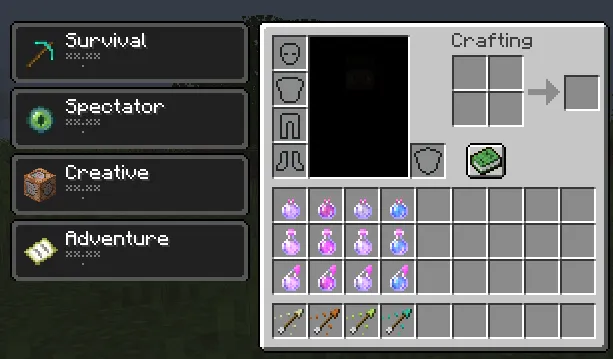 Gamemode Potions, Моды, Minecraft