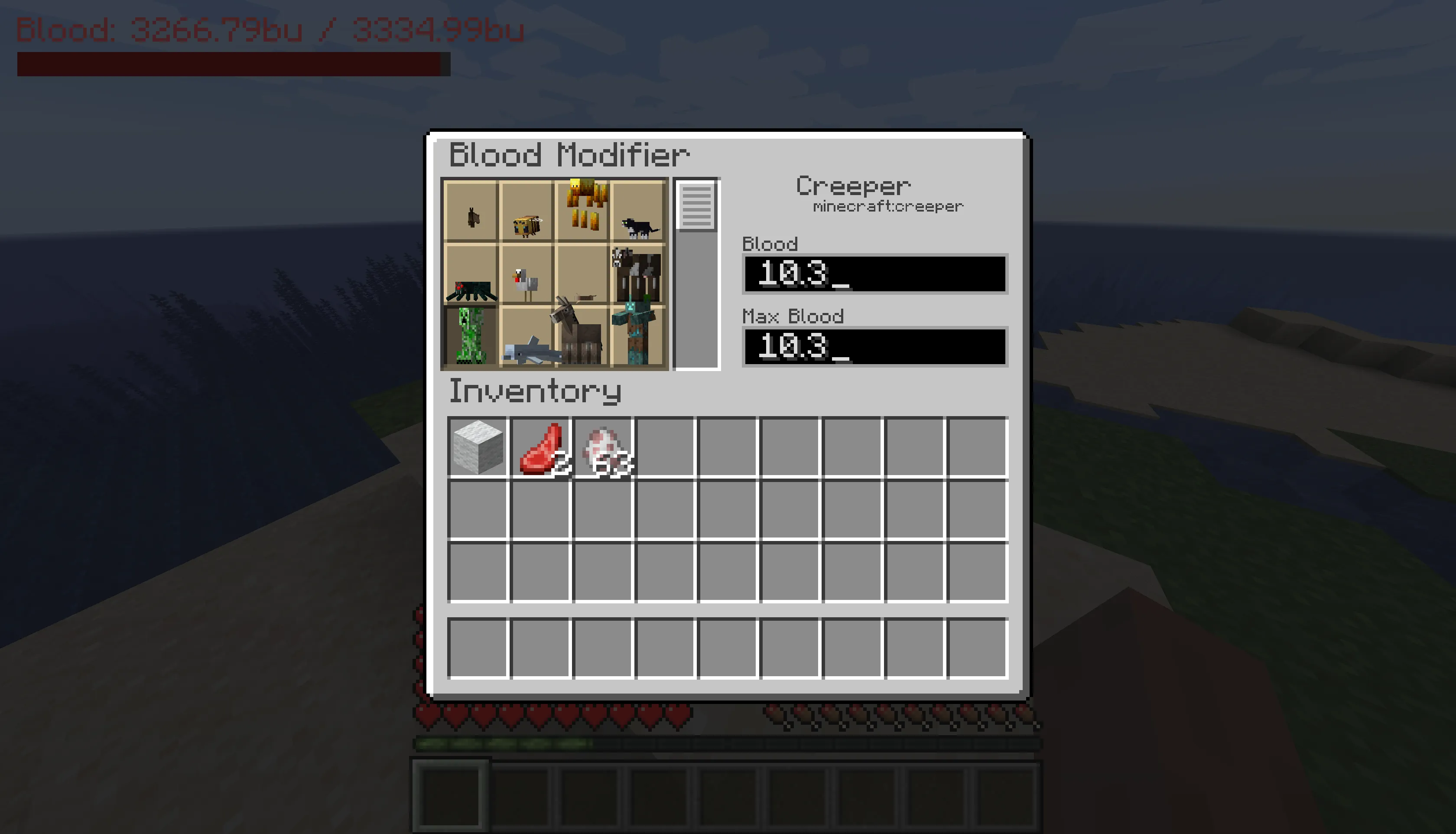 PlayerBlood, Моды, Minecraft