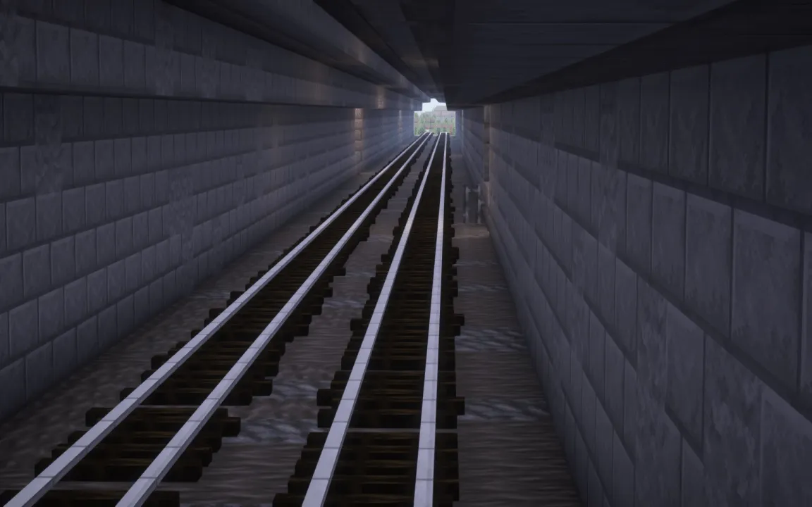 Rickety Dark Oak Rail (3d models) — скриншот 3 (Текстуры, Minecraft)