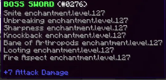 Boss Sword, Плагины, Minecraft