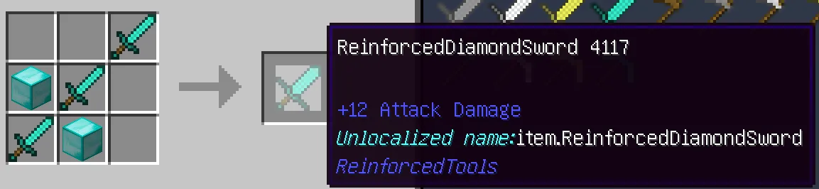ReinforcedTools, Моды, Minecraft