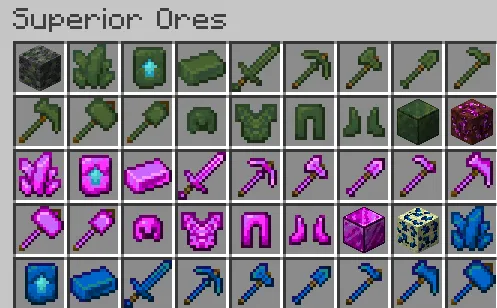 Superior Ores, Моды, Minecraft