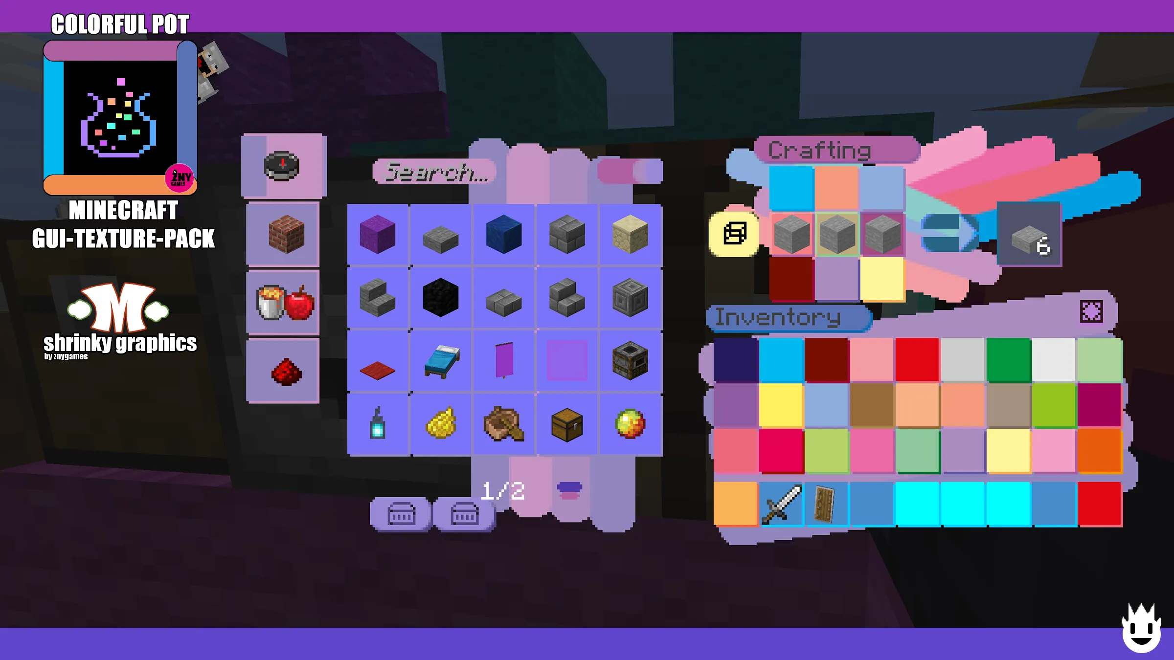 COLORFUL POT | GUI-TEXTURE-PACK — скриншот 10 (Текстуры, Minecraft)