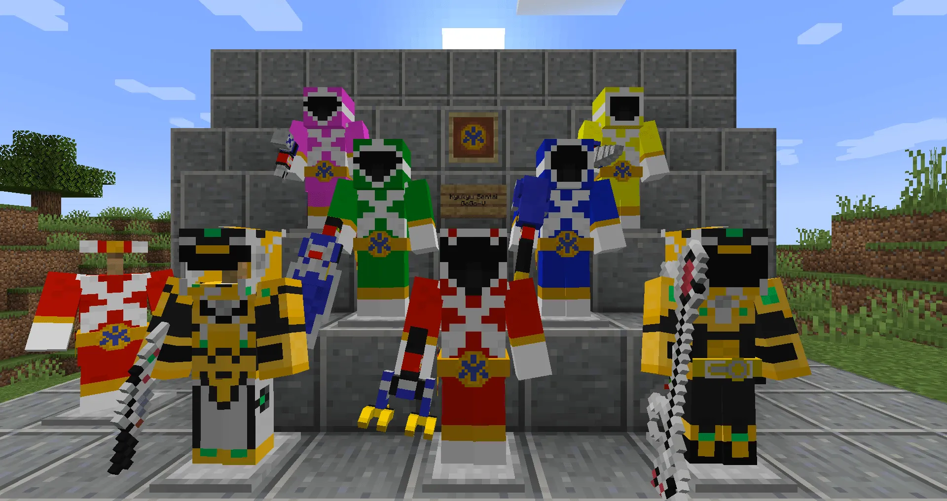 Super Sentai Craft, Моды, Minecraft