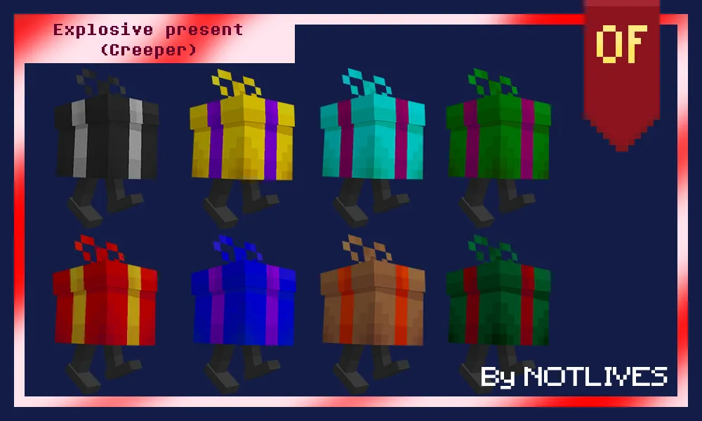 NOTLIVES's Explosive Present, Текстуры, Minecraft