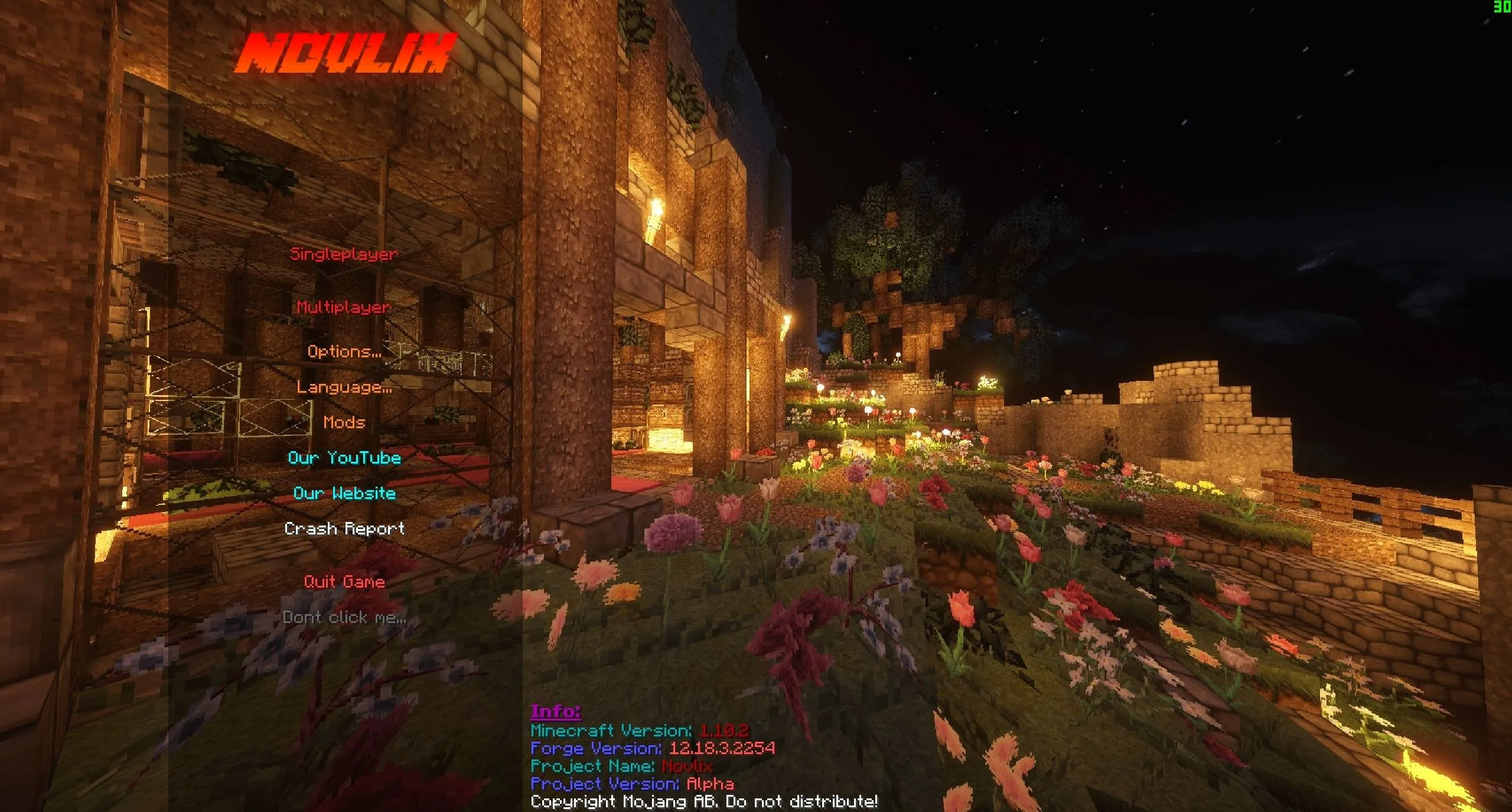 Novlix - New Horizon, Модпаки, Minecraft