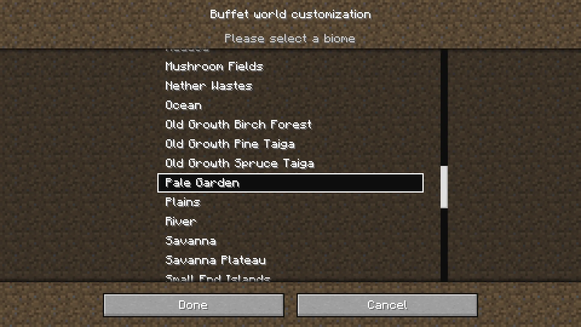 Pale Garden Biome, Моды, Minecraft