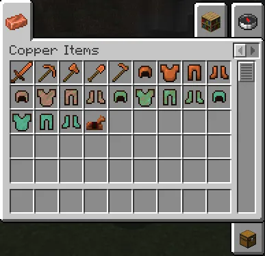 Craftable Copper Armor and Tools — скриншот 1 (Моды, Minecraft)