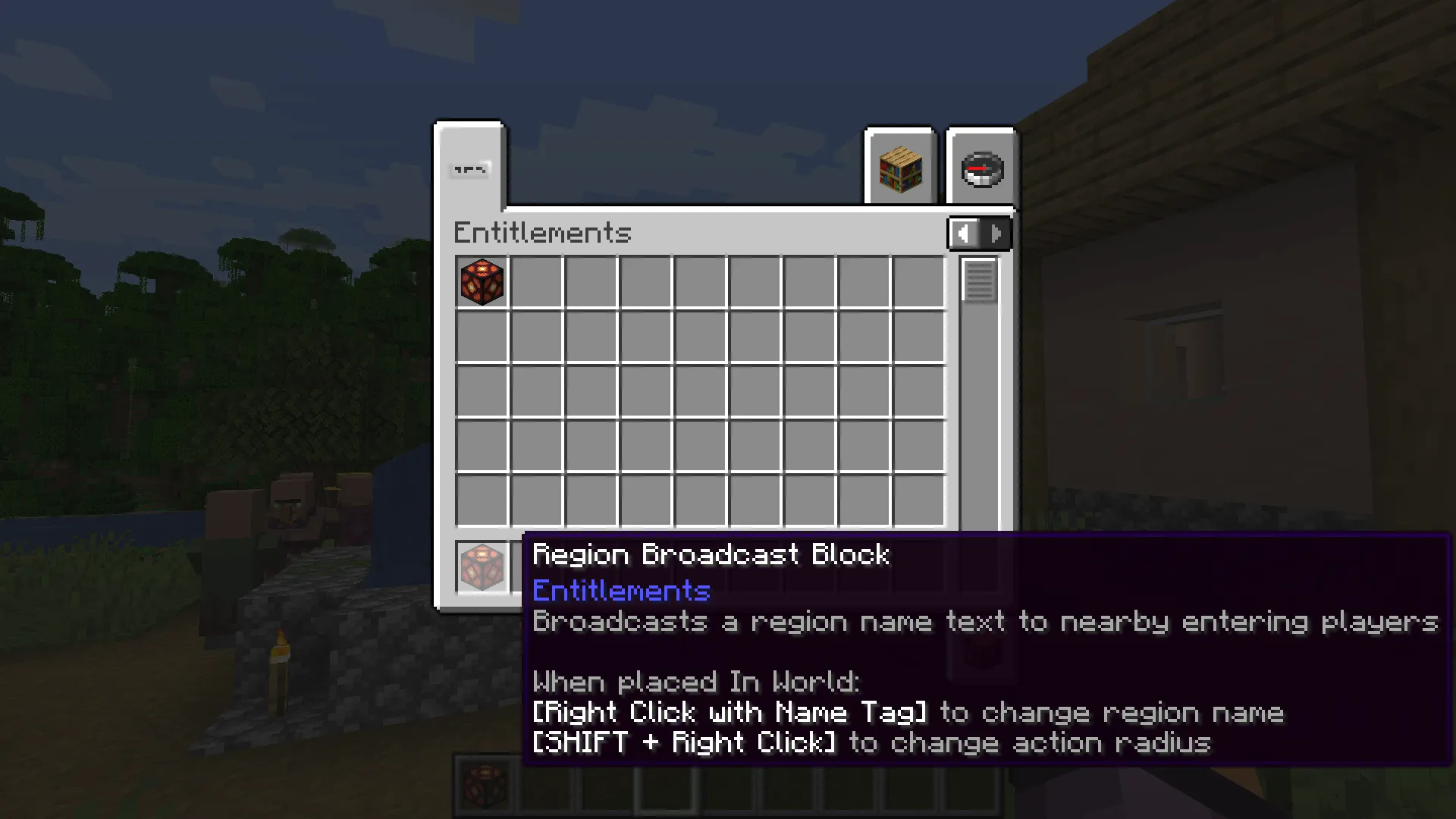 Entitlements, Моды, Minecraft