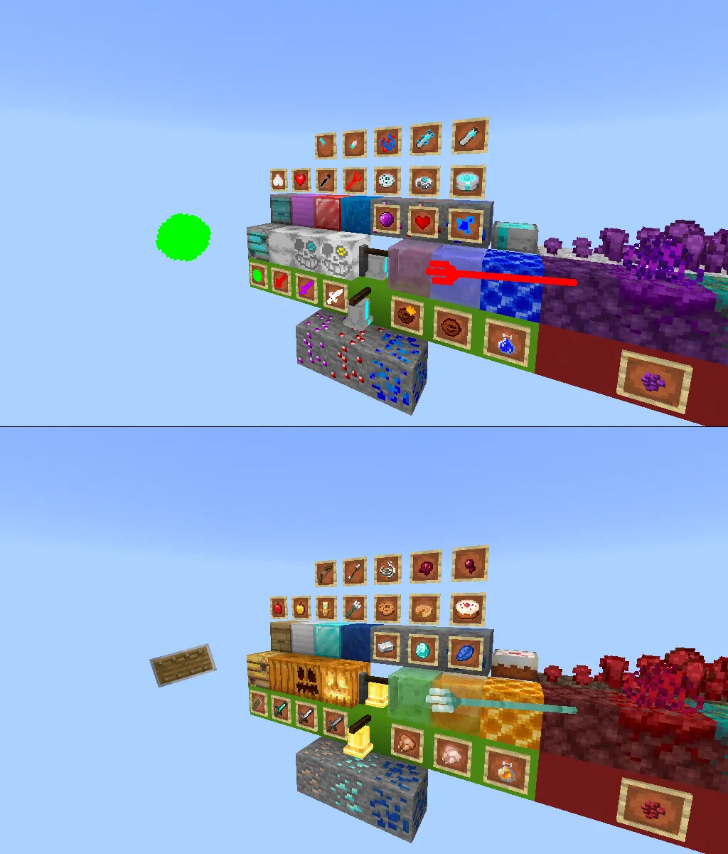 Glitchtale Crew Endgame, Текстуры, Minecraft