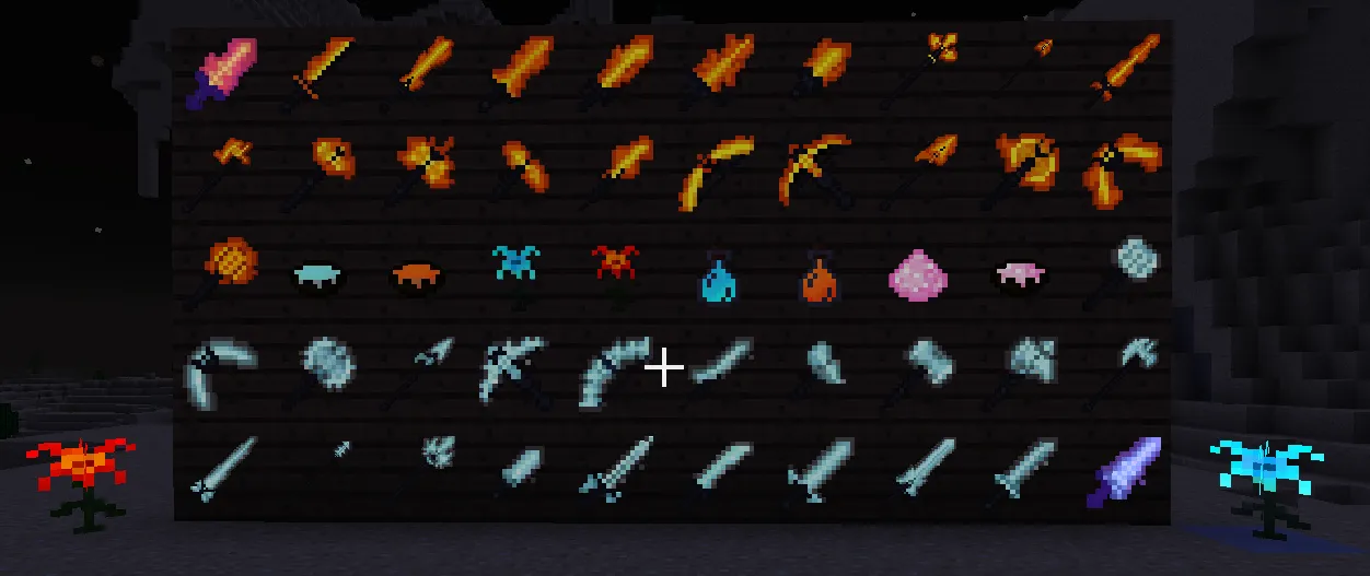 Animated And Emissive: Ice and Fire and Spartan Weaponry, Текстуры, Minecraft
