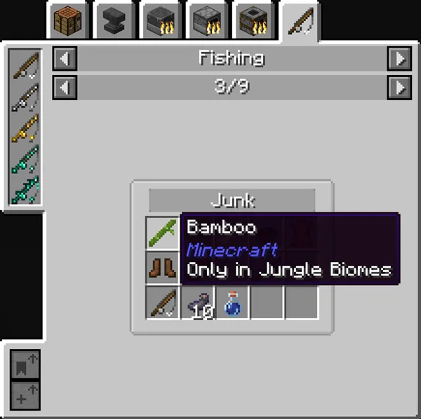 Just Enough Fishing (JEF) — скриншот 1 (Моды, Minecraft)