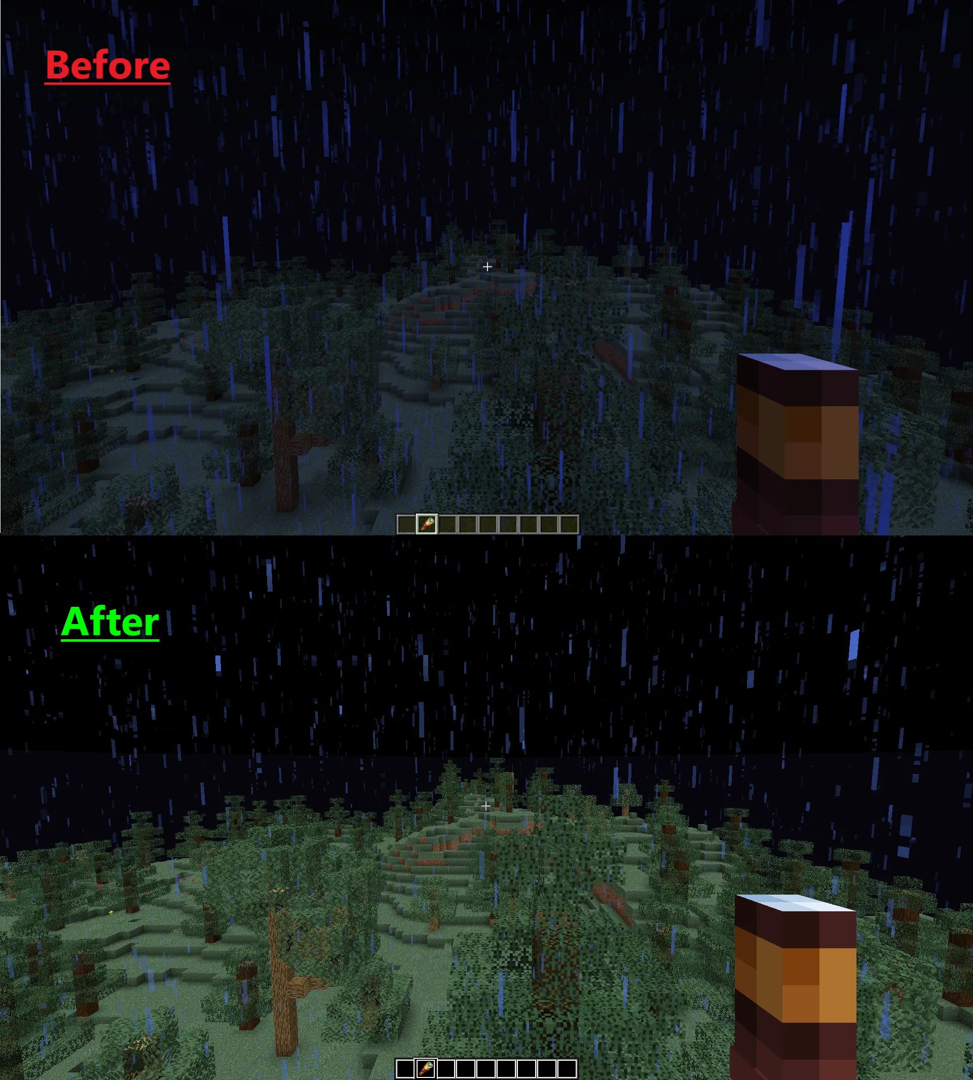 Clear Vision plus, Текстуры, Minecraft