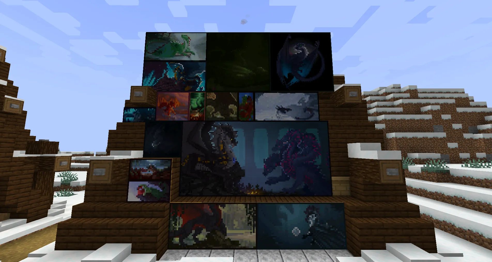 Paintings with Dragons, Моды, Minecraft