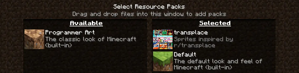 r/transplace — скриншот 1 (Текстуры, Minecraft)