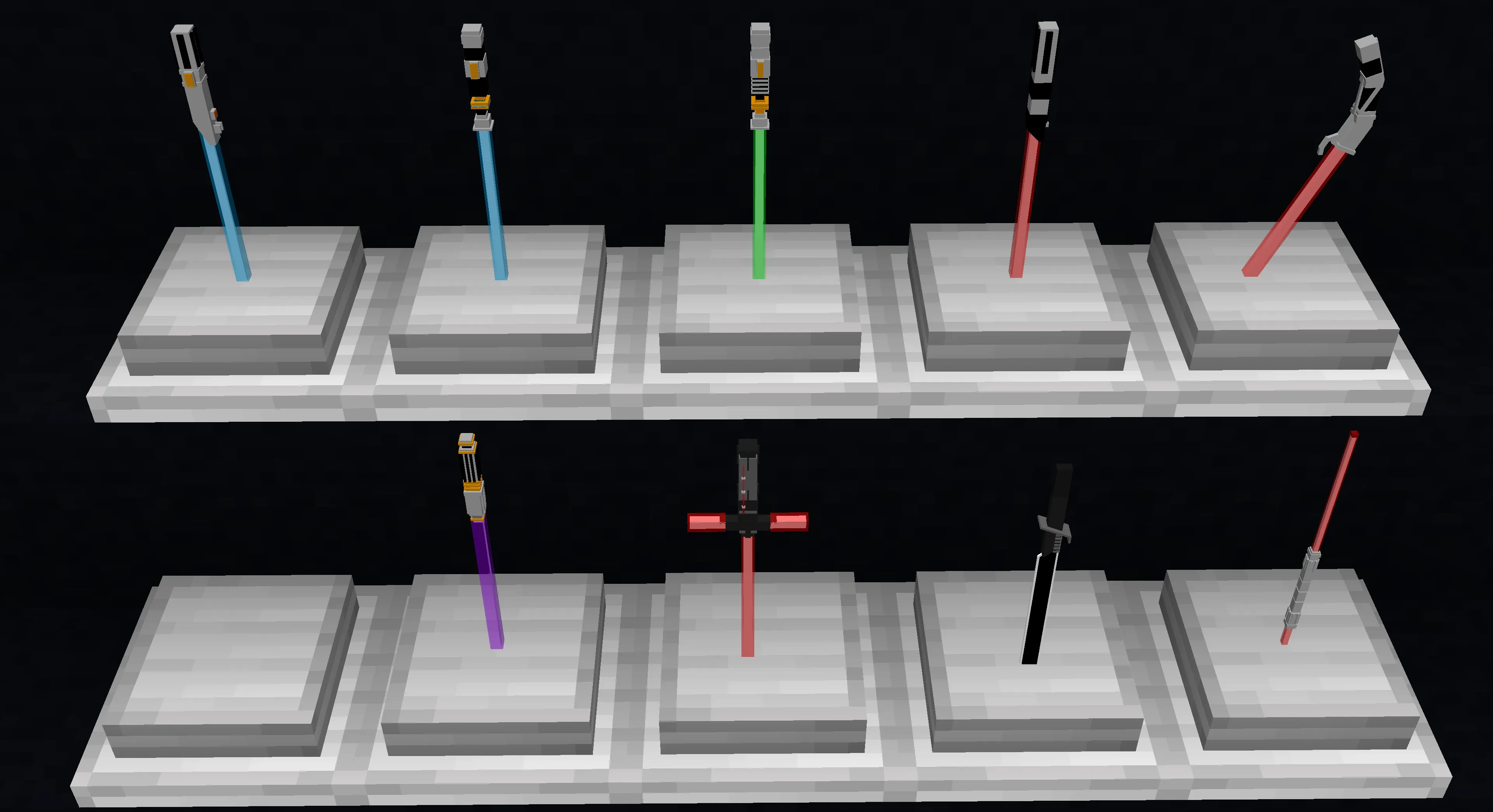 lightsabers mod ( star wars ) — скриншот 2 (Моды, Minecraft)