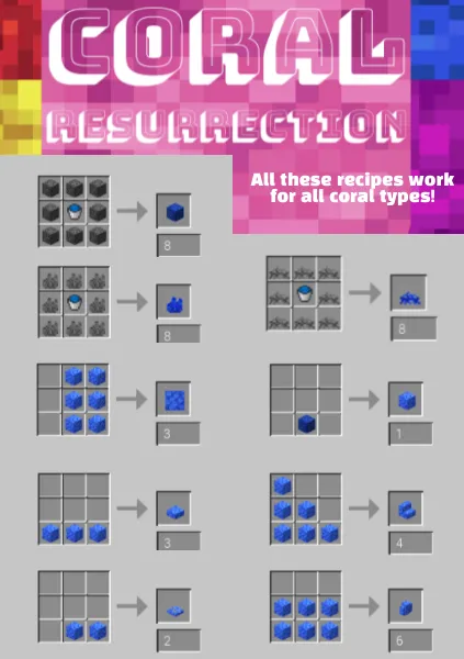 Coral Resurrection, Моды, Minecraft