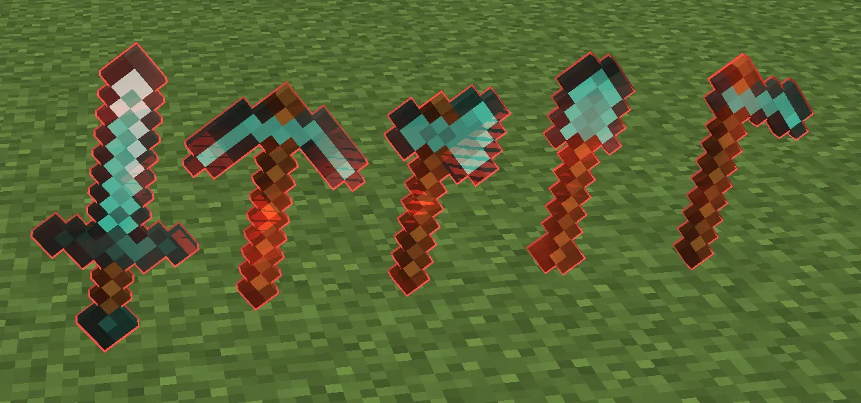 Enchantment Outline, Текстуры, Minecraft