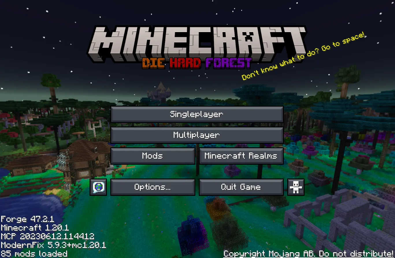 DHF Menu switch — скриншот 1 (Текстуры, Minecraft)