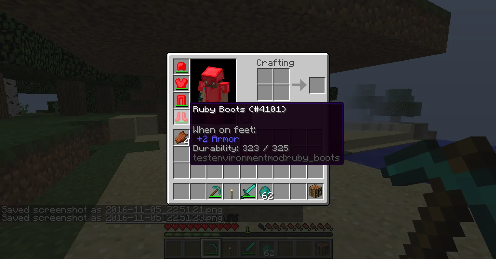 Ruby Armor — скриншот 1 (Моды, Minecraft)