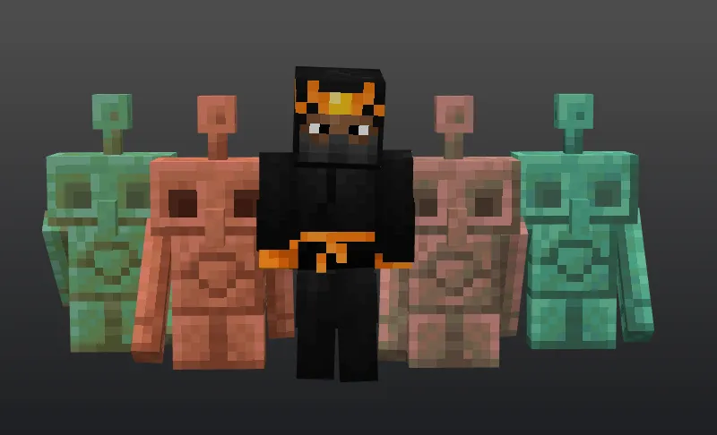 The Copper Golem pack — скриншот 1 (Текстуры, Minecraft)