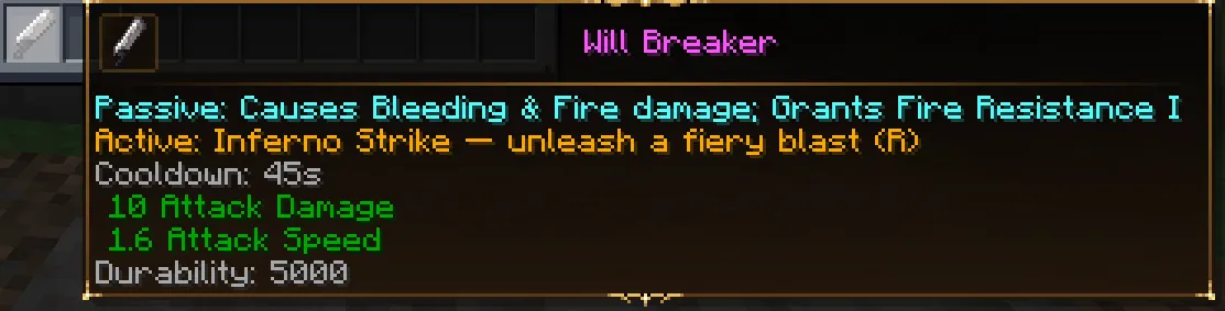 AnAbnormalCircumstance, Моды, Minecraft