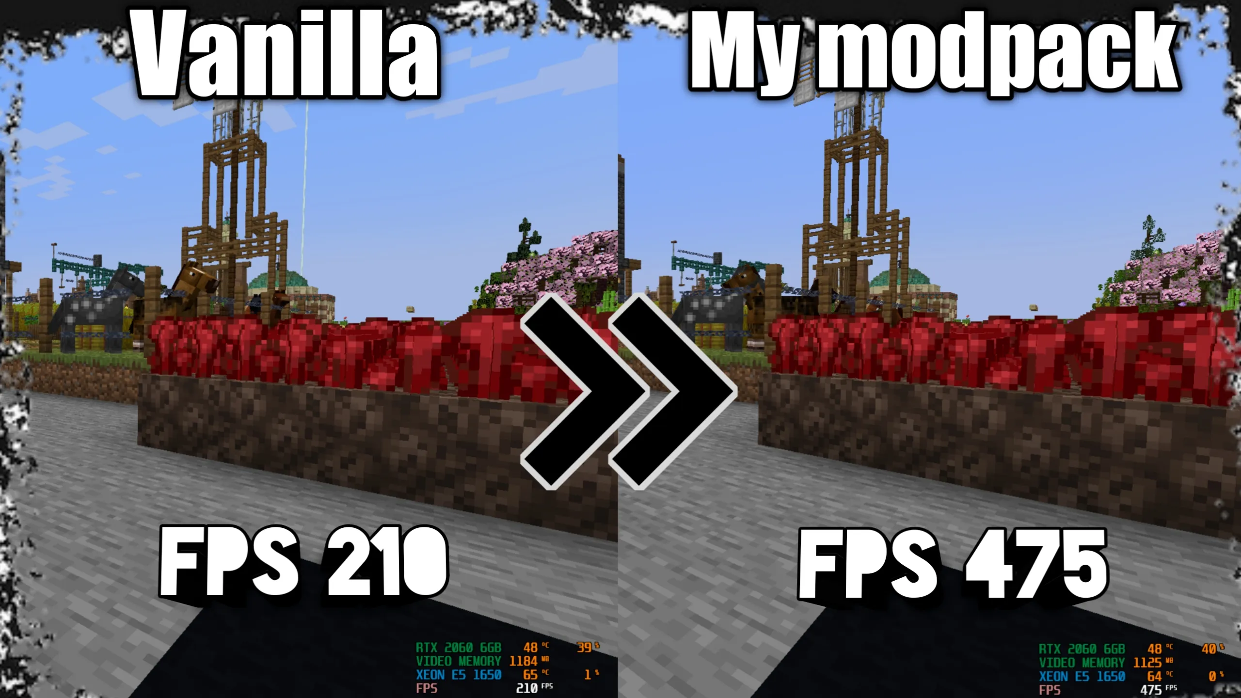 MAX FPS: Optimized — скриншот 3 (Модпаки, Minecraft)