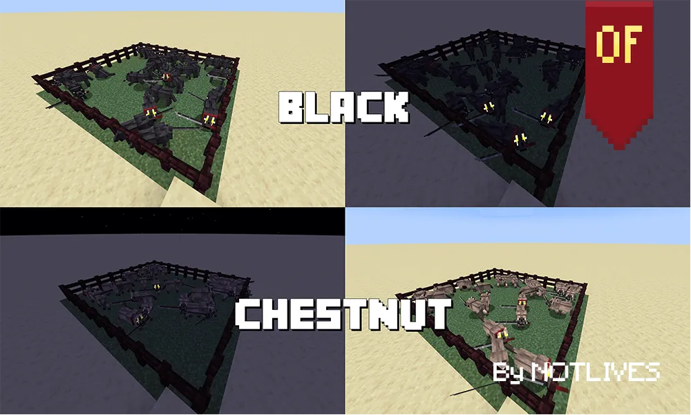 NOTLIVES's Samurai Dog Full Color, Текстуры, Minecraft