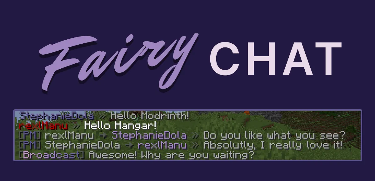 FairyChat — скриншот 2 (Плагины, Minecraft)