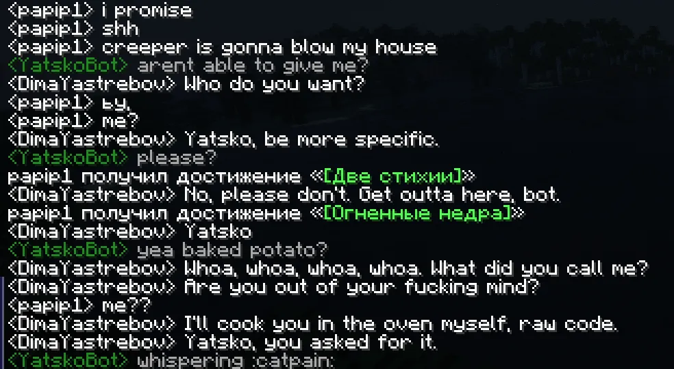 Yatsko, Моды, Minecraft
