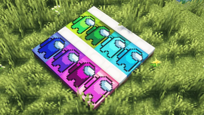 Among Us Beds — скриншот 1 (Текстуры, Minecraft)