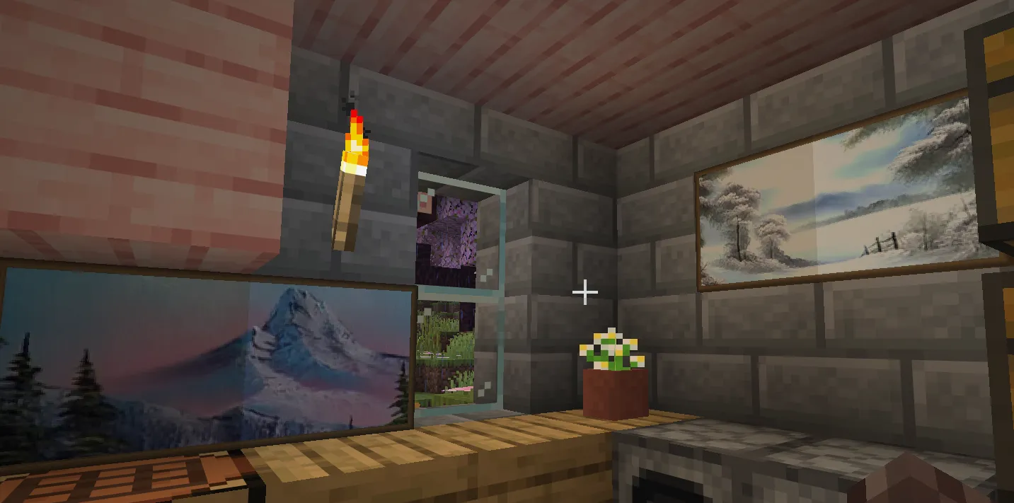 Bob Ross Updated Painting Pack — скриншот 2 (Текстуры, Minecraft)