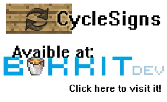 CycleSigns — скриншот 1 (Плагины, Minecraft)