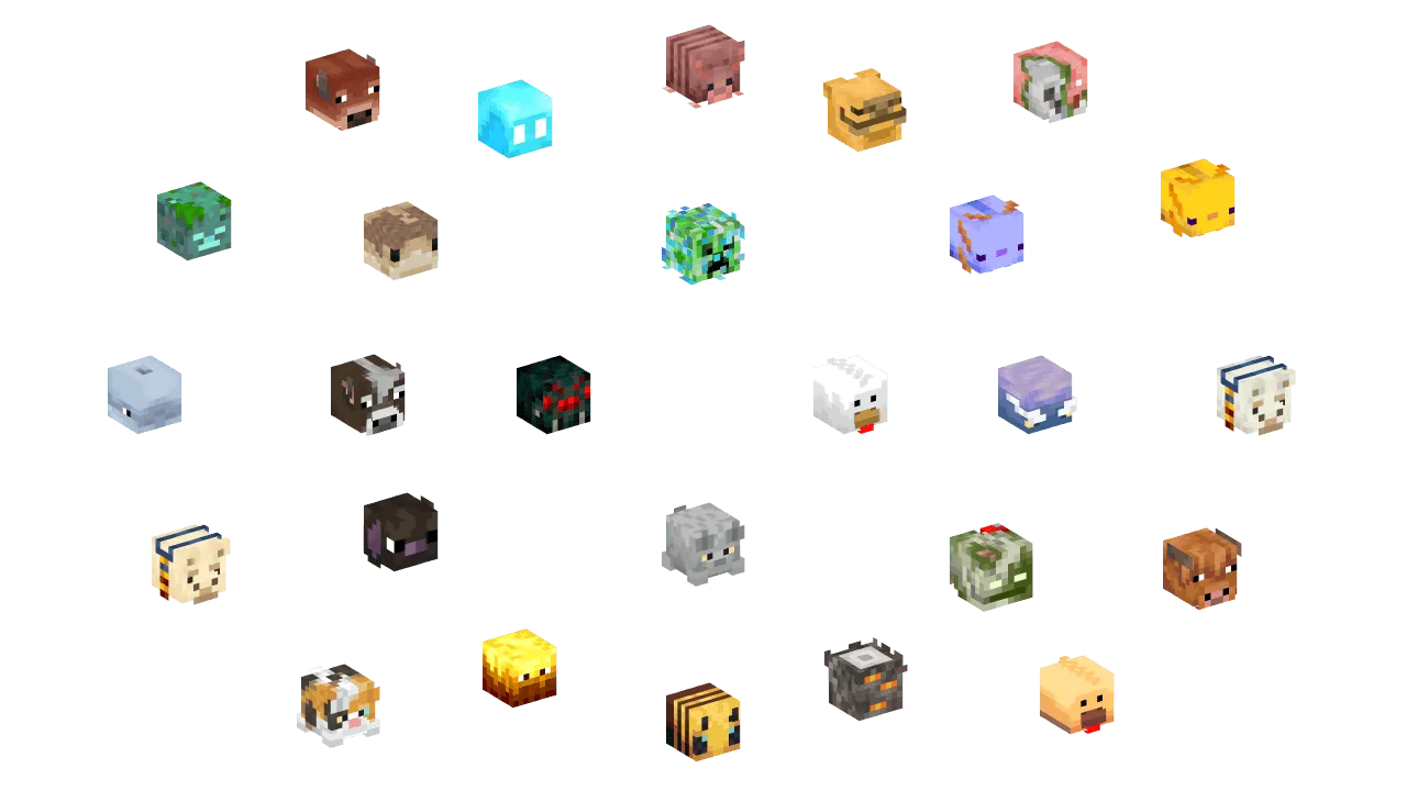 Mob Head Collection [DataPack], Дата-паки, Minecraft