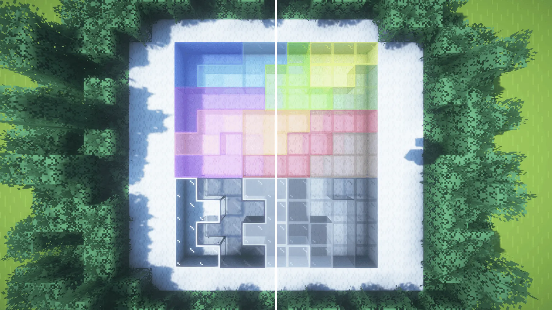 Bare Bones - Connected Glass, Текстуры, Minecraft