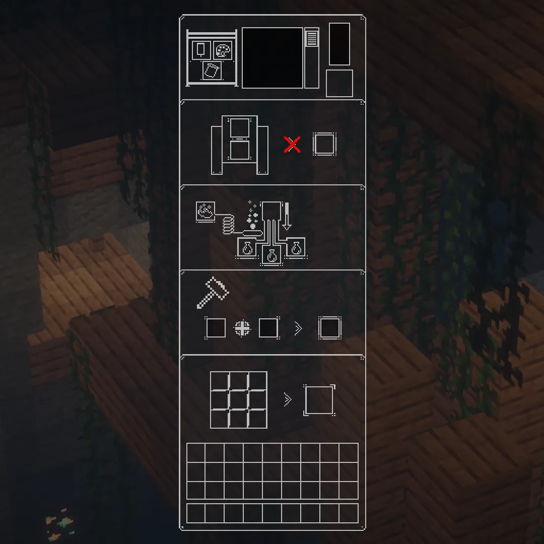 Minimalist GUI — скриншот 2 (Текстуры, Minecraft)
