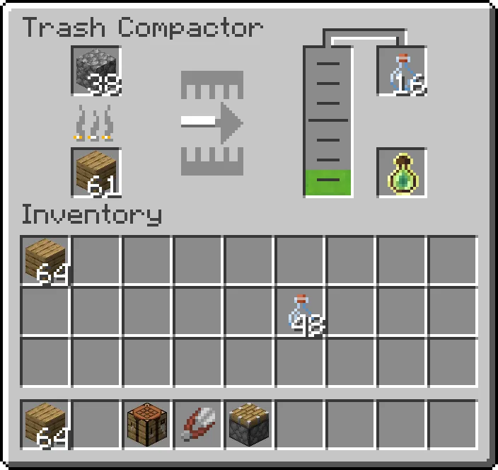 Trash Compactor, Моды, Minecraft