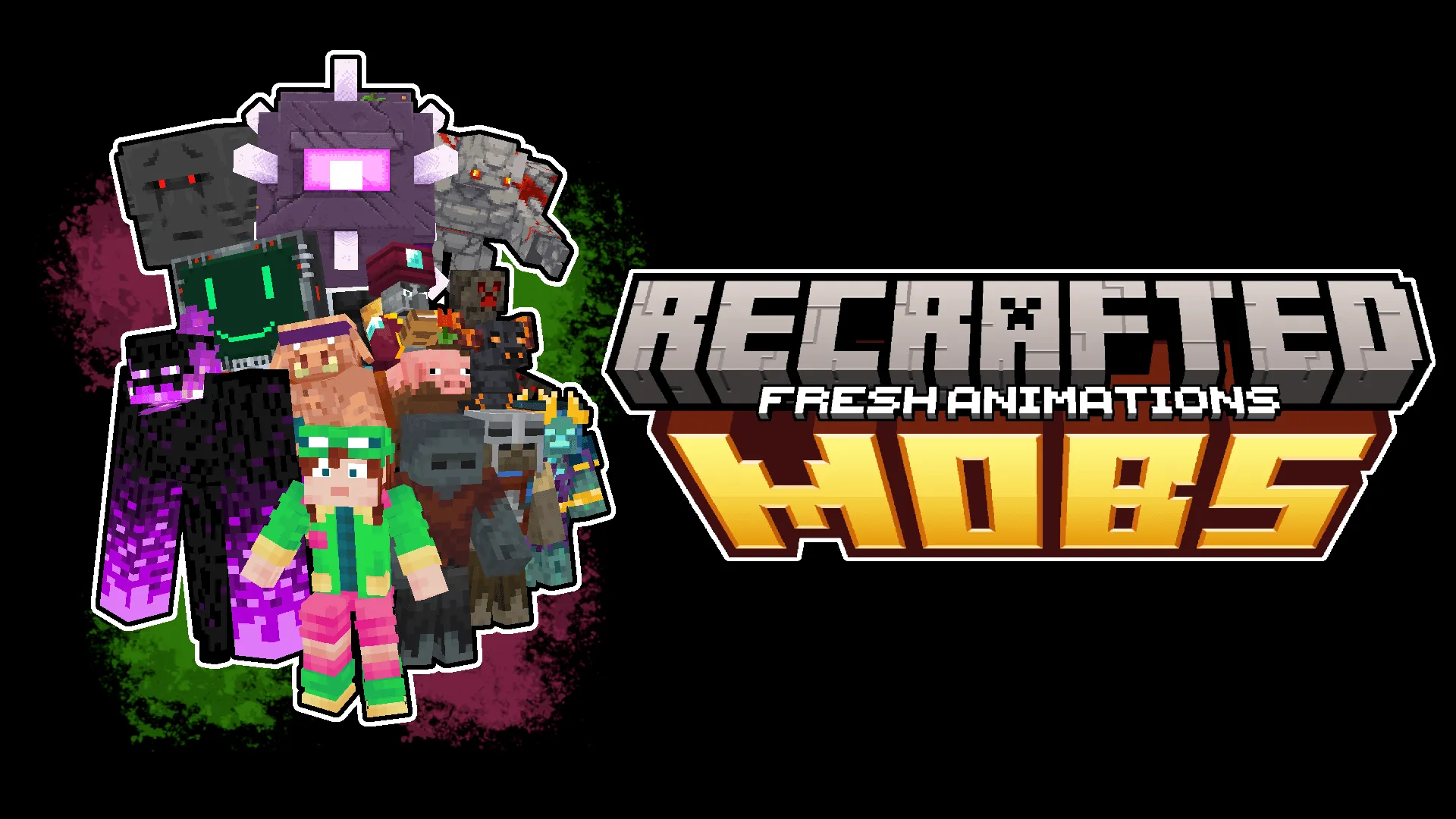 ReCrafted Mobs x Fresh Animations — скриншот 1 (Текстуры, Minecraft)