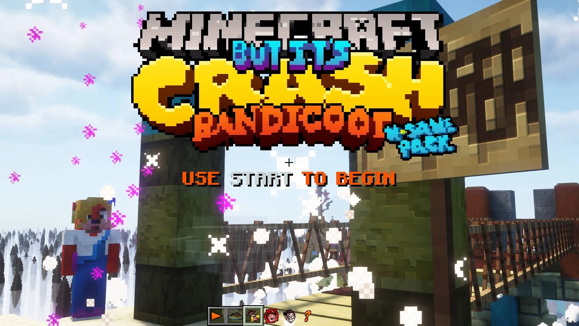 But It's Crash Bandicoot (Remake) — скриншот 14 (Карты, Minecraft)