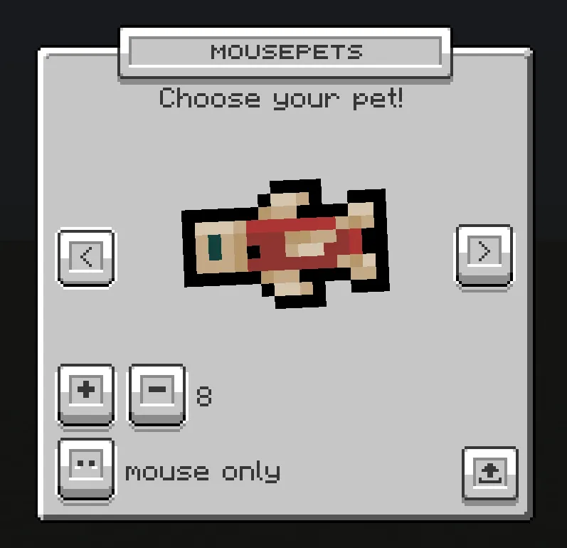 MousePets, Моды, Minecraft